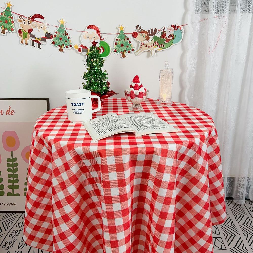 

Christmas Table Runner Snowflake Plaid Dining Table Cloth TV Cabinet Cover Tea Table Scarf Home Decor 60 * 150cm