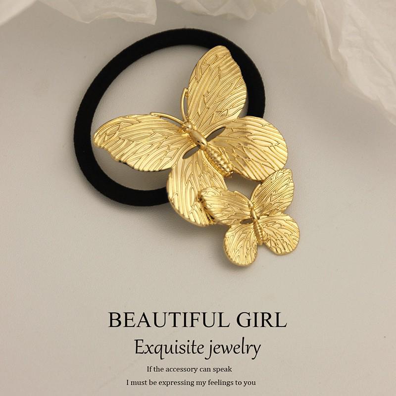 Minimalist Metal Hair Ring - New Korean Style High-End Ponytail Tie Rubber Band.