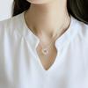 Personality Popular Fashion Temperament 925 Sterling Silver Jewelry Tricyclic Love Simple Clavicle Chain Pendant Necklaces XL129