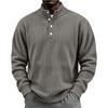 Men's Vintage Corduroy Casual Shirt with Stand Collar
