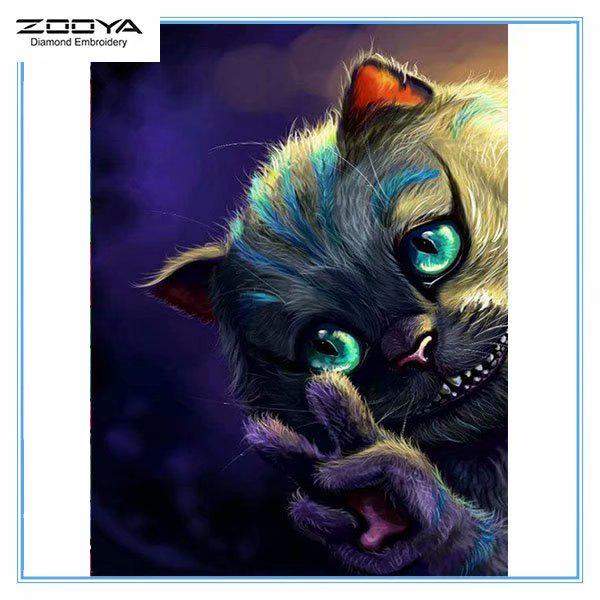 

ZOOYA DIY 3D Алмазная красочная вышивка кота крестиком домашний декор