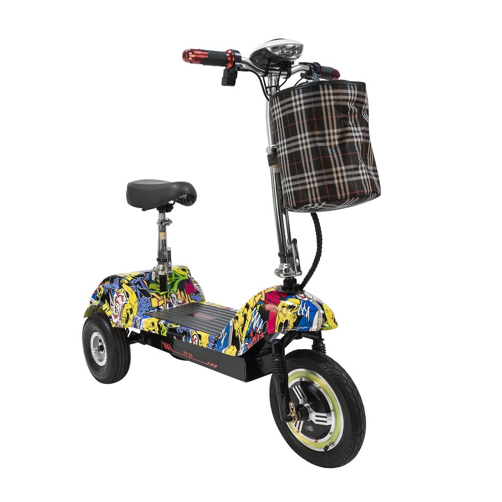 TWOFISH TF03 Elektroroller für Erwachsene 500W Motor 12F/10R Luftreifen 48V 15AH Akku Faltbarer E-Scooter Mit Sitz