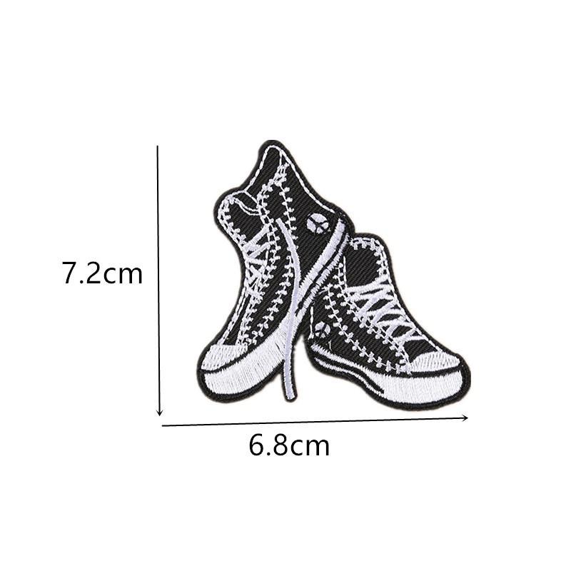 Embroidery Iron On Patches for Clothing DIY Stripes Clothes Stickers