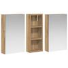 Bathroom Cabinet Set 3 pcs 80 x 10.5 x 50 cm Particleboard