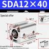 SDA Series Pneumatic Cylinders: Sizes 12 to 100mm, Stroke 35 to 90mm