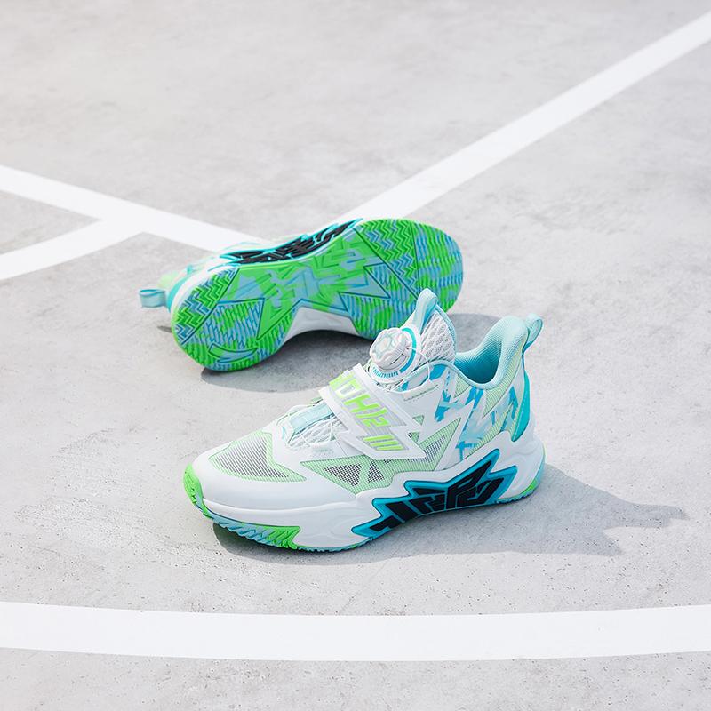 Anta Kids Cement Crusher Comfortable Sports Non-Slip Shock Absorbing Wear-Resistant Low-Top Basketball Shoes Kids Basketball Shoes 312321124H-4