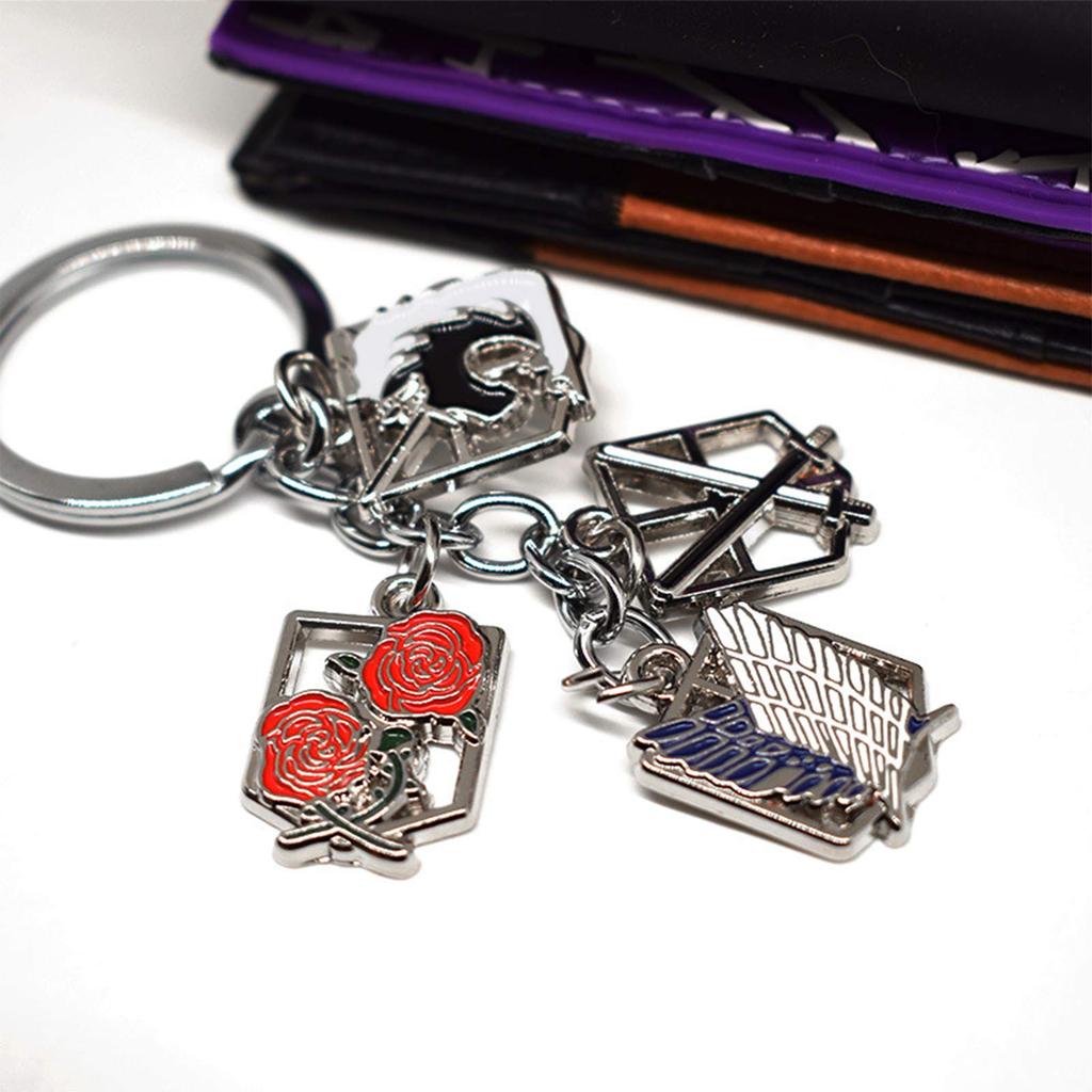 Attack on Titan Attack on Titan Regimentul de Cercetași Aripile Libertății Instrument Anime Cheie Attack on Titan Regimentul de Cercetași Geantă Cadou Elegant [Formemory]