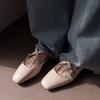 Krazing Pot Microfiber Mules Med Heels Office Lady European Design Fashion Summer Size 43 Size 42 Women Sandals