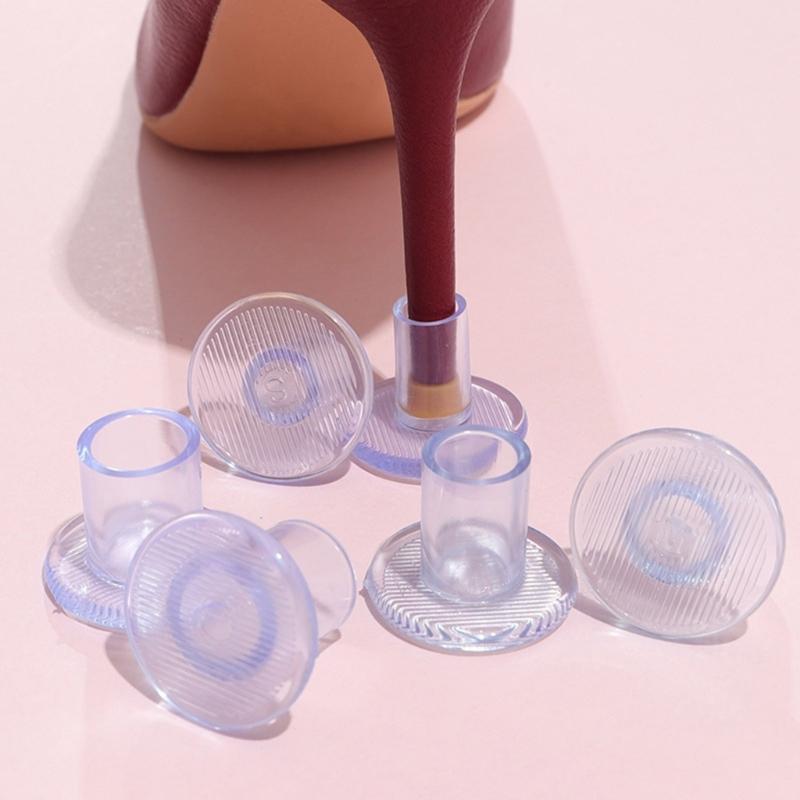 1 Paar Weiche High Heel Schoner Fersenspitzen Abdeckungen für Damen zum Gehen auf Gras und unebenen Böden zur Vermeidung von Abnutzung