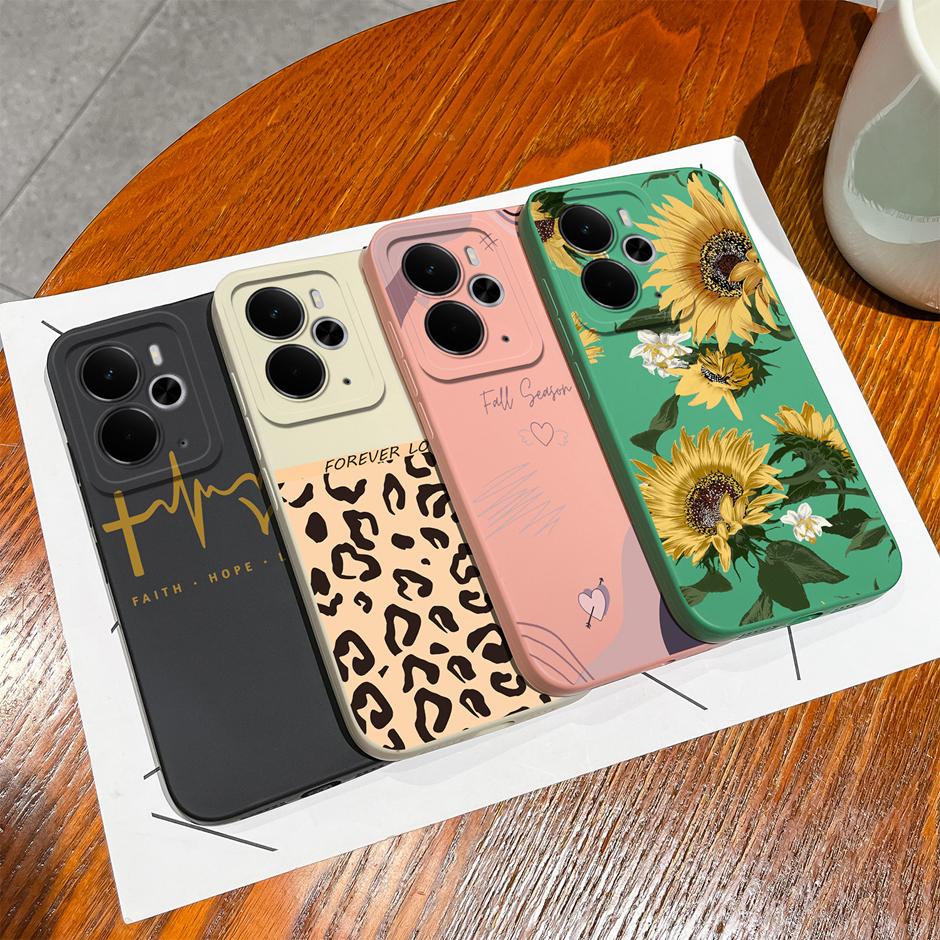 Trendy Floral Soft Silicone Case For Realme 14T 14 Pro Plus Lite 5G Protective Cover For Realme14T Realme14Pro Plus Lite Fundas