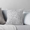 Stylish Grey Zebra Print Throw Cushions & Pillows Without Core