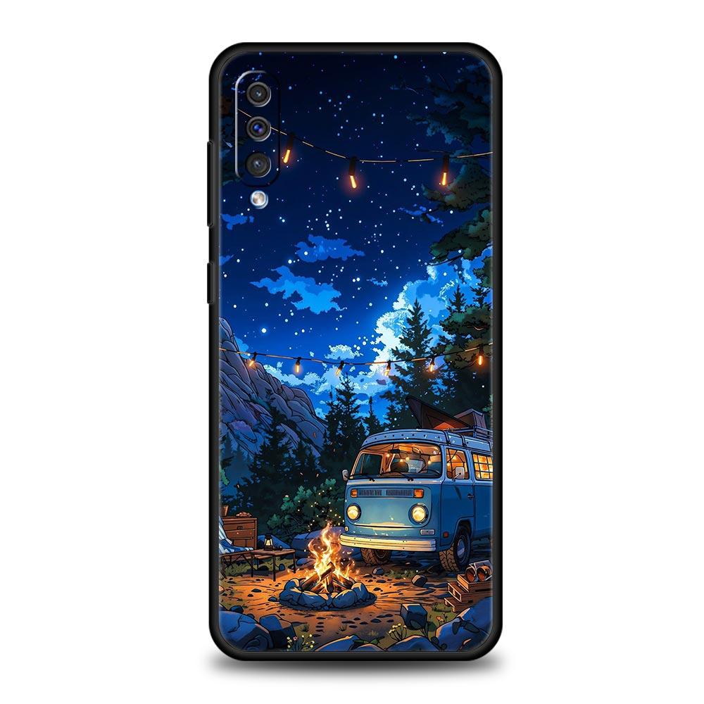 Combi Van Car Outdoor Camping Phone Case For Samsung A56 A36 A26 A34 A17 A16 A06 A14 A12 A54 A72 A22 A20e A52 A50 A40 A32 Cover