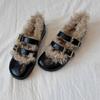 French Mao Mao shoes shallow mouth Mary Jane shoes women's autumn and winter new fashion versatile warm wear comfortable cotton shoes