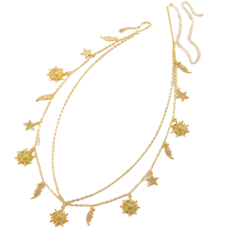 Fashionable Sexy Stars Moon Sun Waist Chains for Women Girls Bohemian Adjustable Belly Chains Vacation Style Jewelry Accessories
