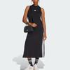 adidas Essentials 3-Stripes Sportswear Long Racerback Dress Women Dress Black White JE1208