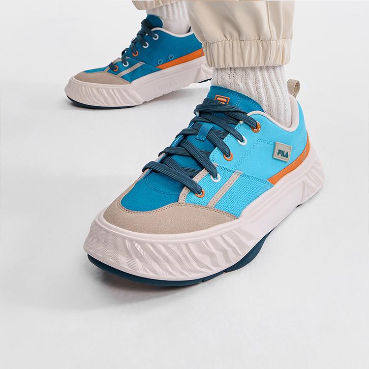 FILA Fosso Casual Shoes Fashion Versatile Comfortable Low-Top Canvas Shoes Men sneaker Bachelor-Blue F12M322301FBM