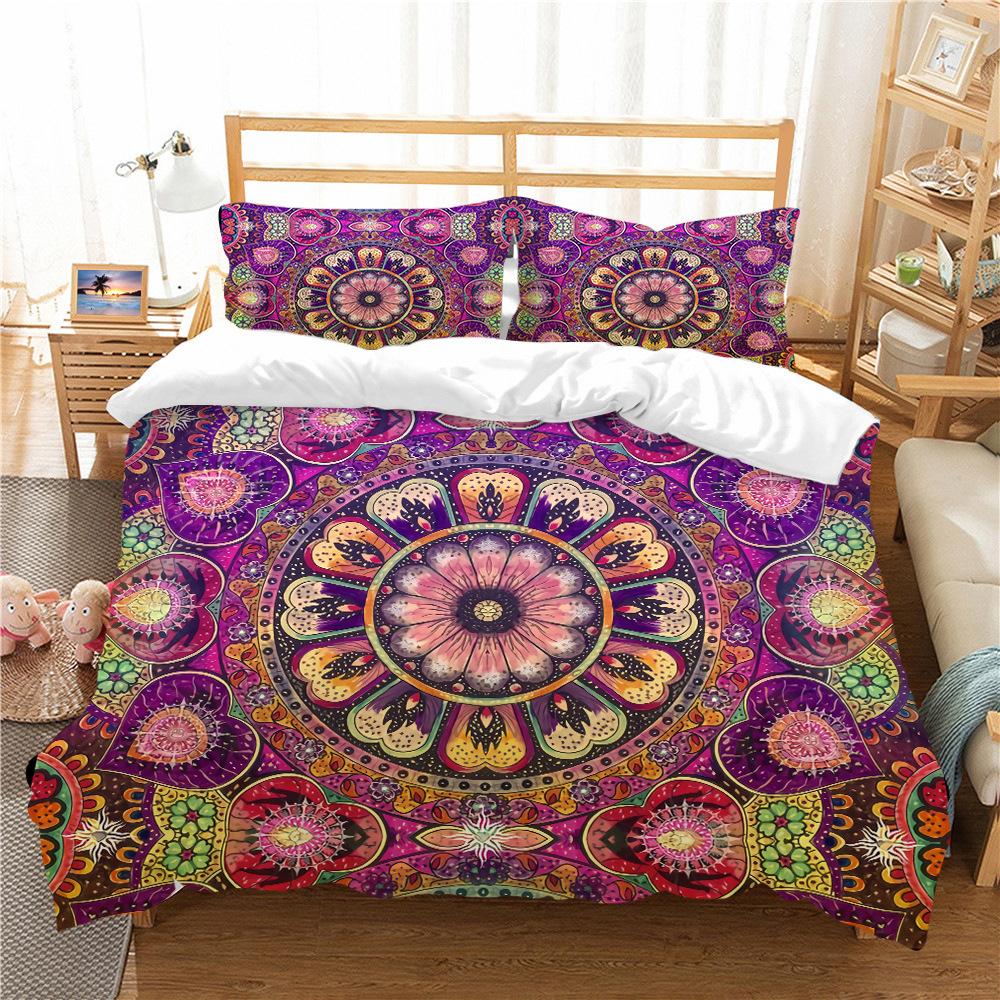 Bohemian 3D Digital Printing Bedding Two Three Piece Set Polyester