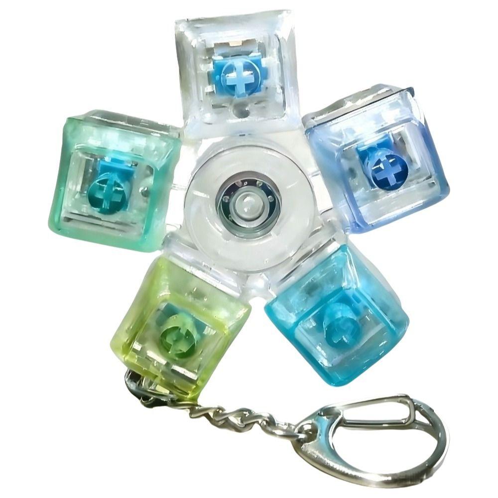 5-Button Stress Relief Keychain 9-Button Flash Pinch Toy New Luminous Keyboard Toy  Stress Relief
