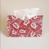 Luxury Red Chinese Tissue Box for Dining Table and Living Room