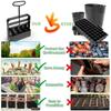 Handheld Seedling Maker 4-Cell Soil Block Tool For Potted Garden Planting Greenhouse Farm Nursery Sowing Tool