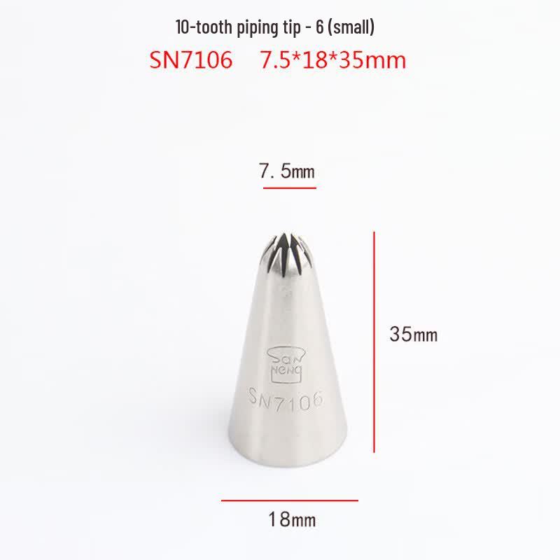 SANNENG Multi-Tooth Decorating Piping Tips