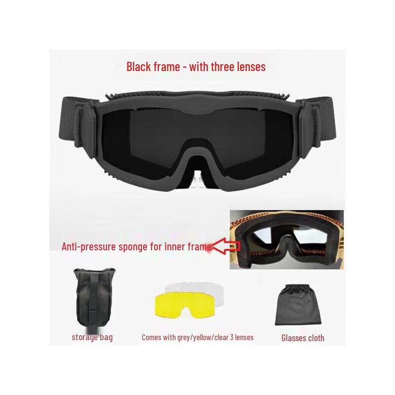 Shiyi Tactical Goggles with Comfort Sponge