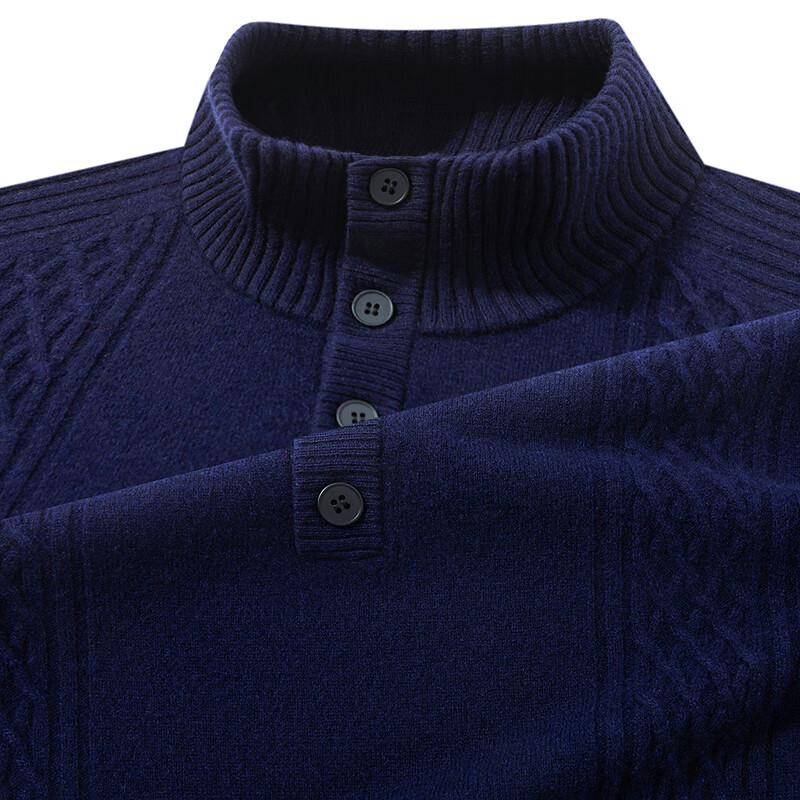 

FAPAI Men s Merino Wool & Cashmere Blend Stand Collar Sweater 2XL 54
