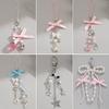 Small Fresh, Sweet And Cool Strawberry Bow Keychain, Creative Flower Star Love-Shaped Jewelry