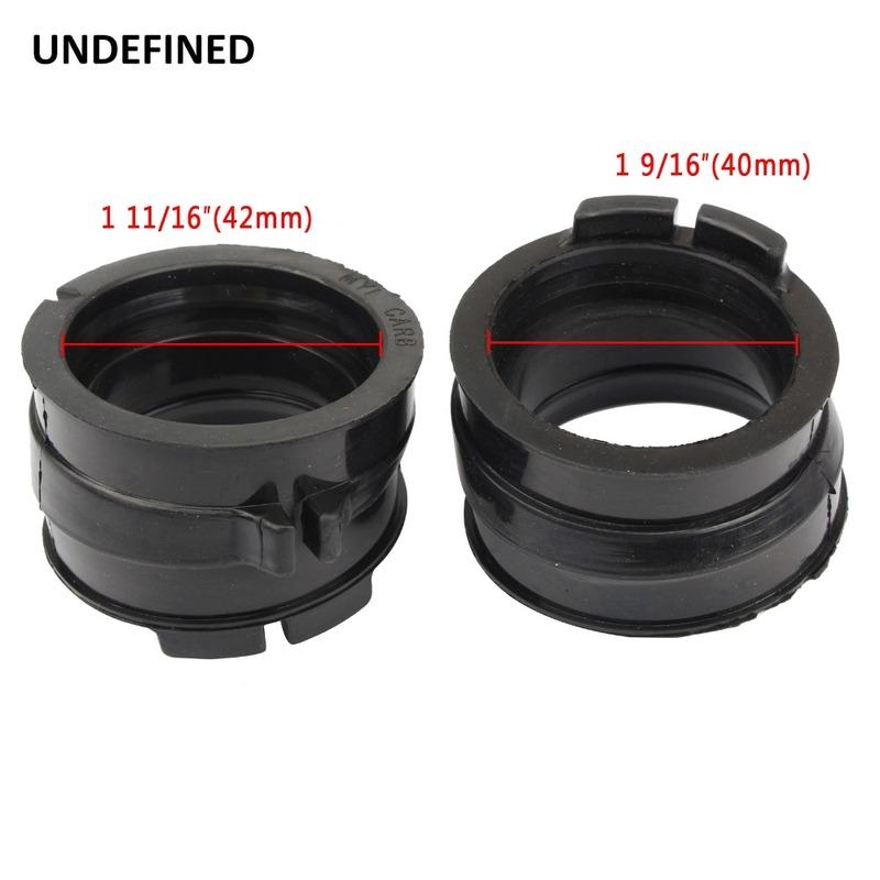 2 Pcs Black Carburetor Intake Manifold Joint Boots Set Glue For Honda XRV750 Africa Twin RD07 Bj. 1993 1994 1995-2003 2002 2001
