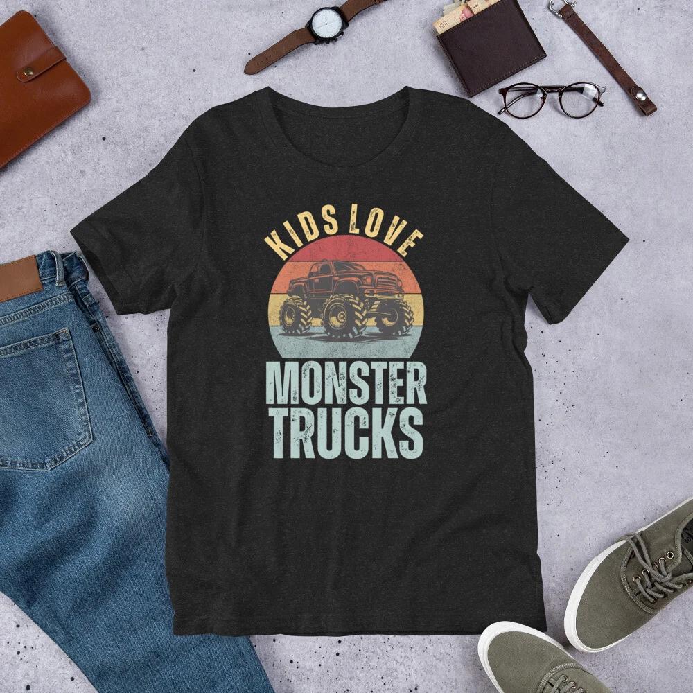 

Kids Love Monster Trucks Monster Trucks Lover Sunset Truck t-shirt 130