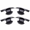 8PCS Carbon Fiber ABS Exterior Door Handle Bowl Cover For Toyota RAV4 2019-2020