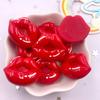 10PCS Resin Colorful Cute Red Candy Love Heart Donut Flat Back Stone Cartoon Scrapbook Figurine DIY Bow Decor Accessories Crafts