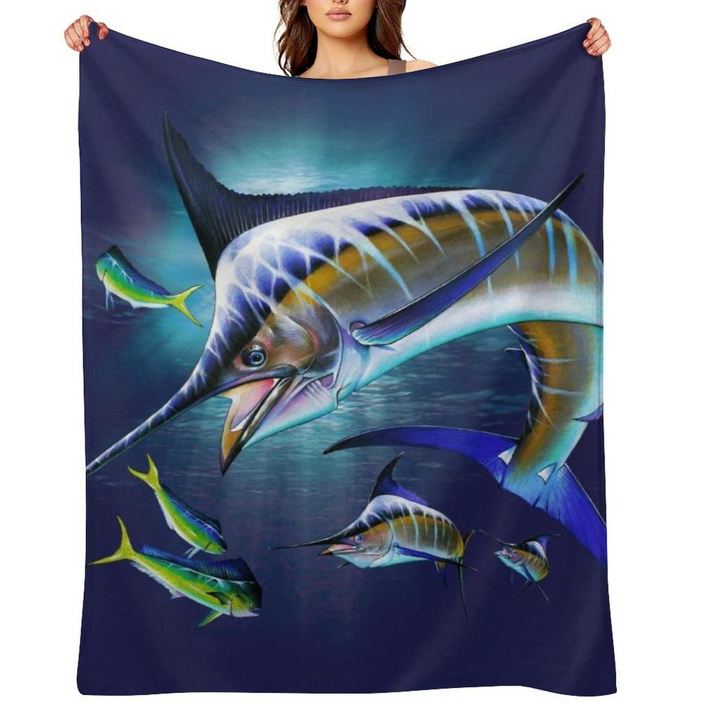Marlin and Mahi Mahi Throw Blanket christmas decoration Large Polar Thermals For Travel Blankets