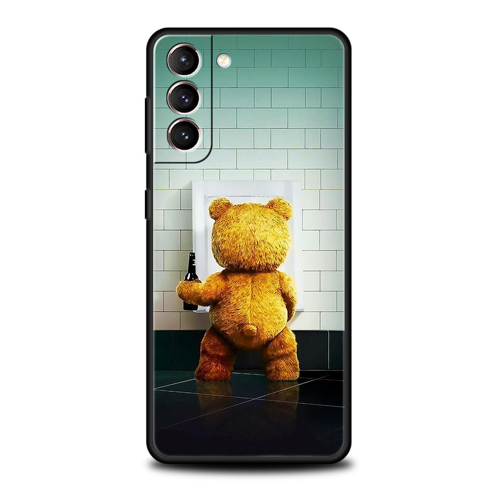 

Cartoon Bear Phone Case For Samsung Galaxy S24 S23 S22 S20 S21 FE Ultra S24 S23 S10 S10E S9 S8 Plus 5G Phone Cover Fundas Bags Samsung S23