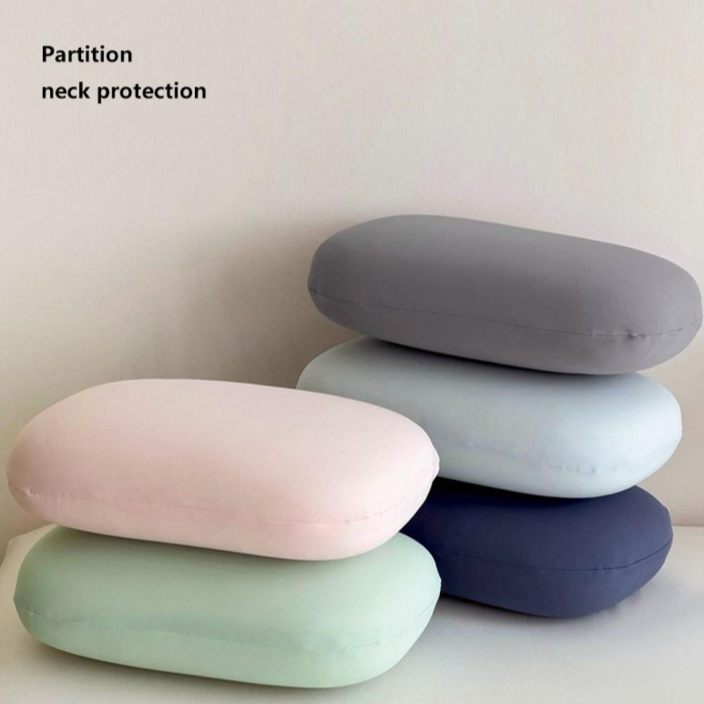 Portable Sponge Nap Pillow Macaron Color Soft Neck Pillow Multifunction Cervical Support Travel Sleeping Pillow Office