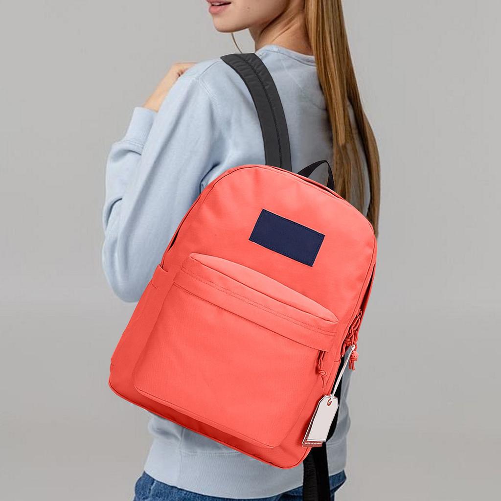 Backpack Large Capacity School Bag Backpack Computer Bag Male And Female Students  Solid Color Campus Travel Waterproof