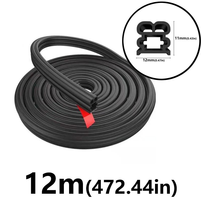 Verdickter Streifen für Autotür, Kofferraumhaube, universeller Dichtungsstreifen zur Staub- und Geräuschreduzierung, Autotürdichtungen, doppellagiger Gummistreifen