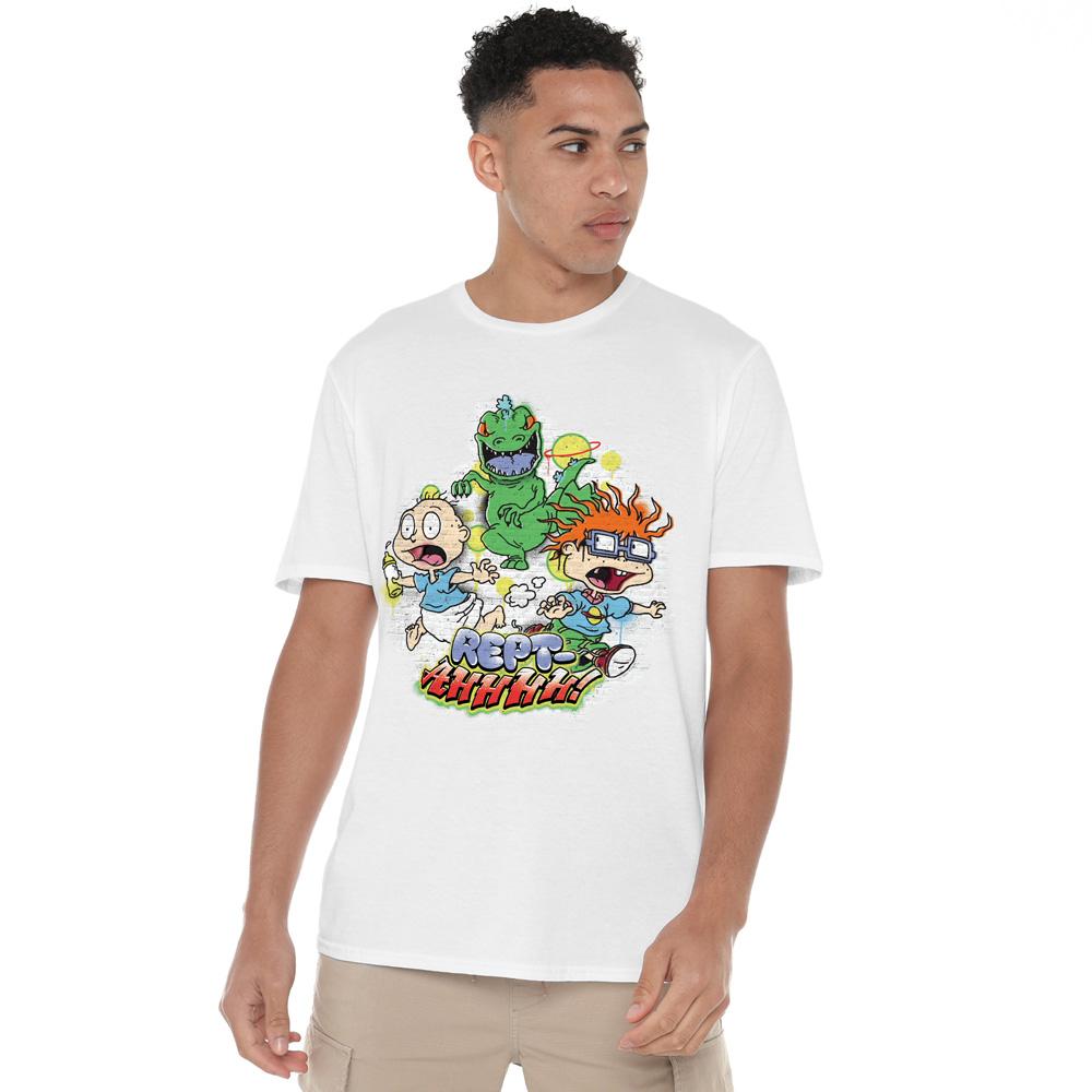 Rugrats Mens Rept-Ahhhhh! Tričko s Tommym a Chuckym