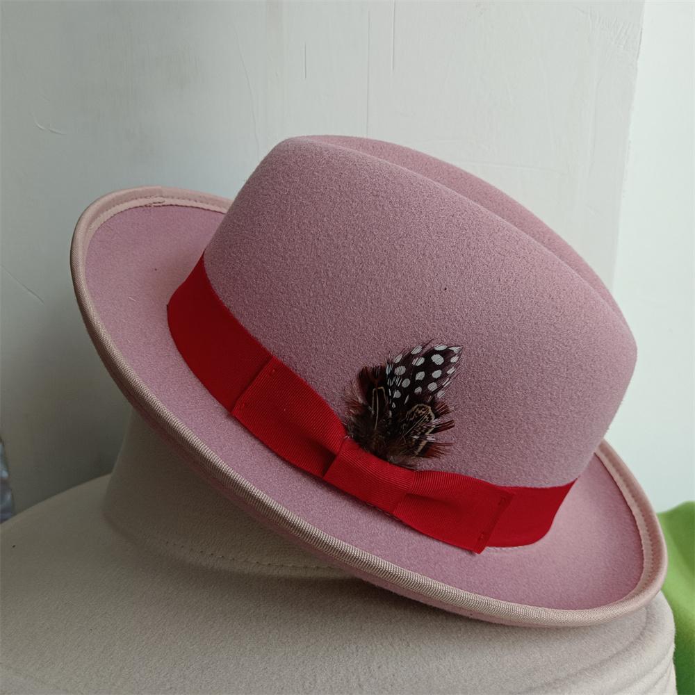 The Derby Hat Bowler Hat Fedora For Women And Men Party Hat Men Hat For Winter Elastic Band Felt Hat Jazz Church Hat