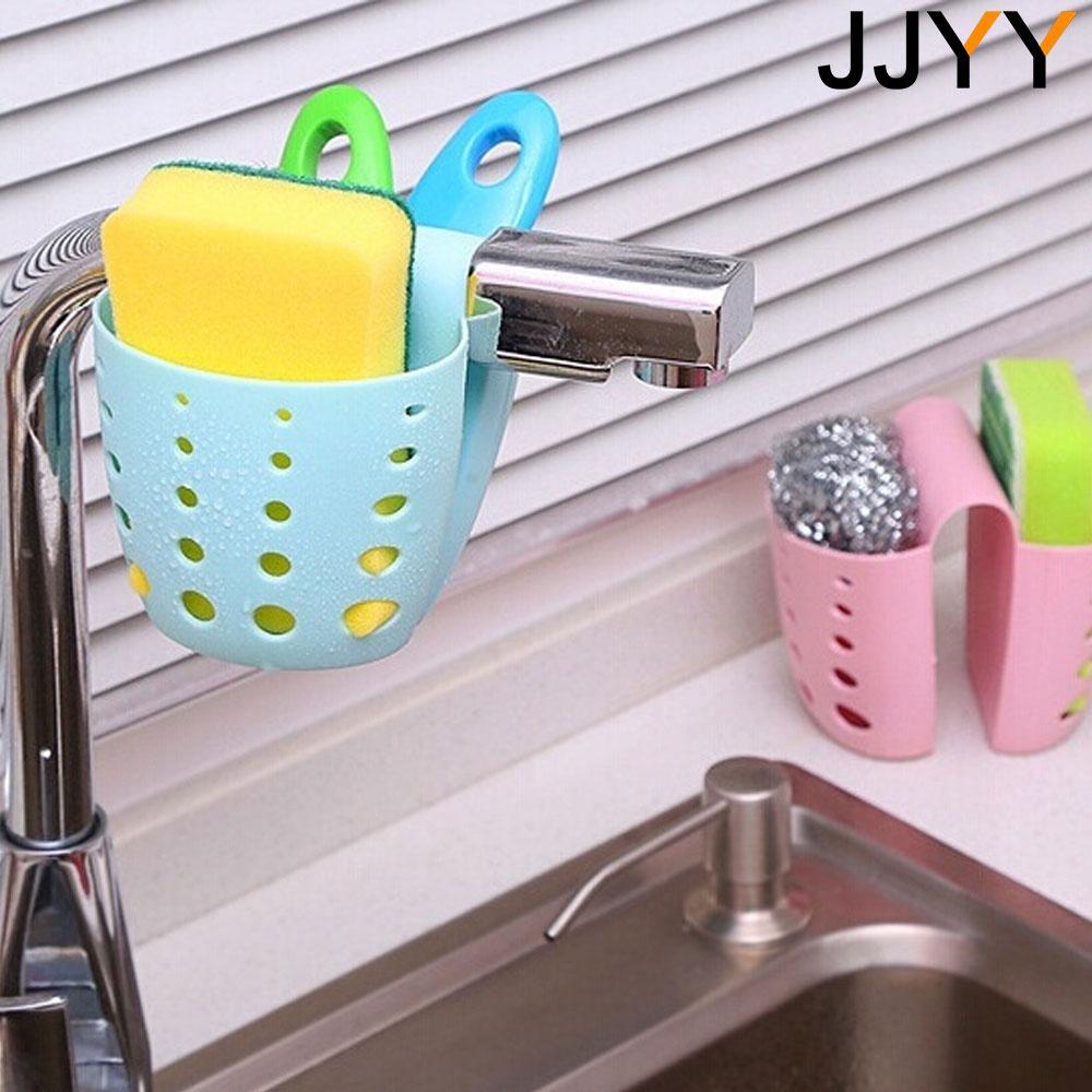 Stonego Kitchen Tools Kitchen Sink Saddle Style Double Silicone Sponge Holder Sink Rack Storage Organizer Soap Kitchen