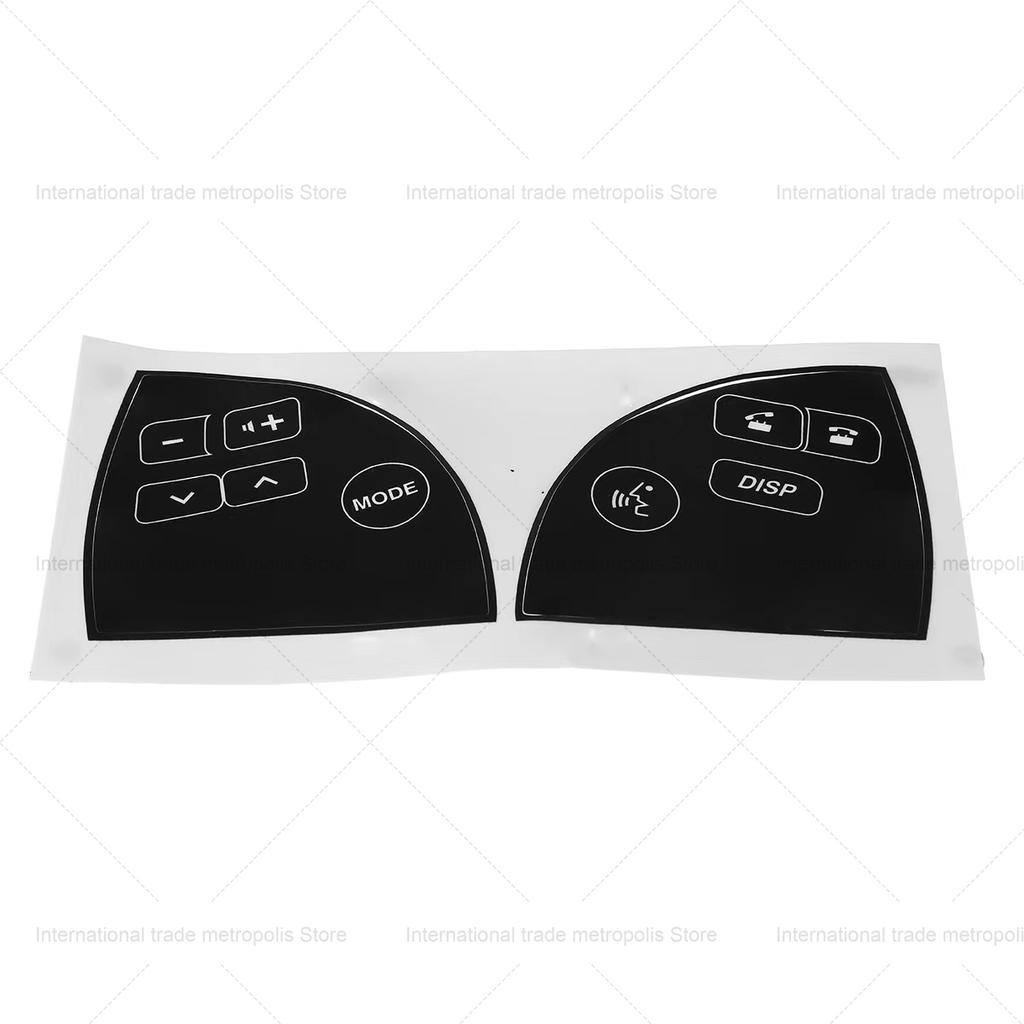 Car Steering Wheel Button Stickers FOR LEXUS ES350 2007-2012 Steering Wheel Button Repair Decals Interior