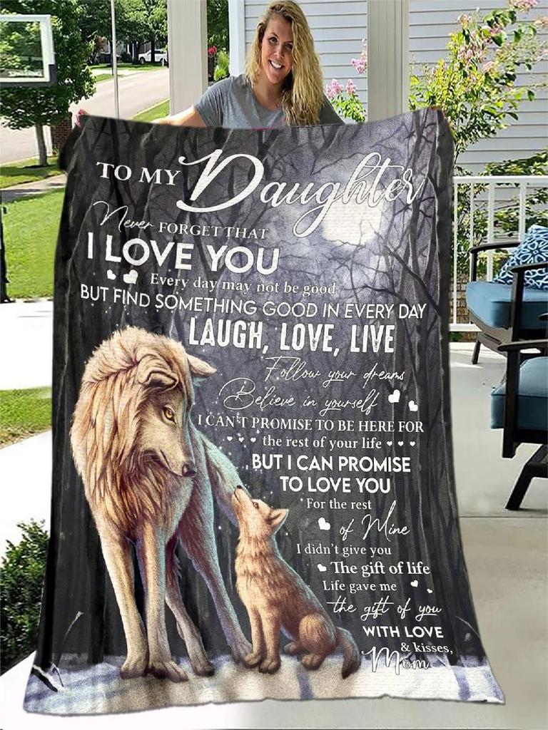 Personalized Letter Gift Soft Throw Blanket for Home Bedroom Sofa Travel Picnic Office Kids Cover HD Quality