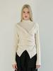 MOIFAIRE Layered Wrap T-Shirt / Ivory