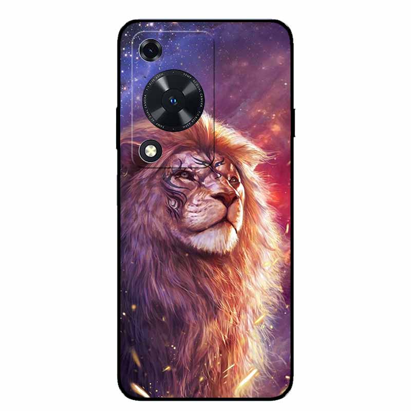 Phone Case For Huawei Nova Y63/ Y72S Case Animal Soft TPU Silicone Back Cover Case For Huawei Nova Y72S TPU Black Funda Nova Y63