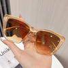 Fashion Cat Eye Sunglasses for Women Oversized Square Frame UV Protection Sun Glasses Retro Luxury Style Eyewear Female Shades