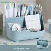 5-grid Large Capacity Pen Holder Multifunctional Makeup Brush Holder High Quality Plastic Desktop Organizer Storage Bucket