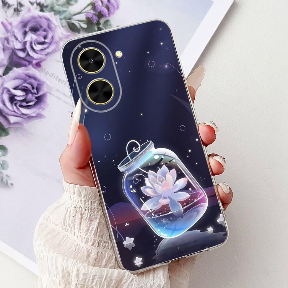 For Redmi A5 NFC 5G Case Cover Clear Luxury Kawaii Cute Cat Fashion Flowers Funny Painted Soft Phone Case For Redme A5 NFC 5G
