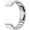 For Samsung Galaxy Fit3 Watch Band Stainless Steel Ceramic-Like Finish Wrist Strap