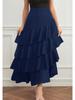 Europäisch-Amerikanischer Frühling/Sommer High-Waist Unregelmäßiger Midi Maxi Rock