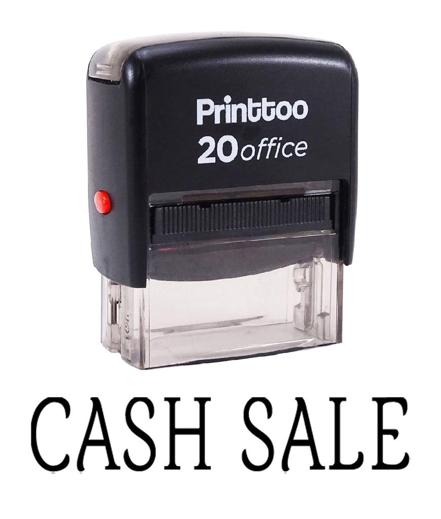 Printtoo CASH SALE Self Inking Rubber Stamp Office Stationary Custom